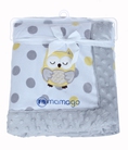 Chăn bông 2 lớp Mamago thêu hình chú cú ngộ nghĩnh MM08 Kids Plaza