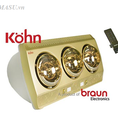 Tổng kho phân phối đèn sưởi nhà tắm Braun Kohn KP03G giá tốt nhất