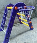 Đồ chơi vận động đa năng Gôn bóng đá kiêm cột bóng rổ kiêm thang leo núi 3 in 1