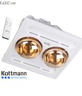 Nơi bán đèn sưởi nhà tắm Kottmann 2 bóng âm trần K9 R K9R
