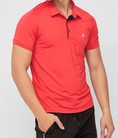 Áo thun thể thao nam có cổ màu đỏ cao cấp BRIOPTT001