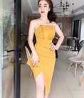 Đầm Cúp Ngực Xếp Ly