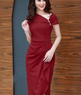 Đầm Xếp Ly Đính Ngọc Cực Sang