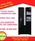 Tủ lạnh Hitachi R FW690PGV7 GBK
