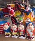 Tượng bạch tuyết 7 chú lùn , tượng cổ tích , tượng hươu cao cổ