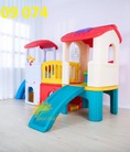 Bộ nhà liên hoàn leo 2 khối dành cho bé mầm non