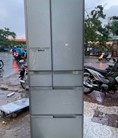 TỦ LẠNH NỘI ĐỊA HITACHI R C5200 6 cánh, mặt gương màu ĐEN,517L, Date 2013 có tiết kiệm điện, hút chân không