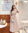 Đầm váy nữ chữ A 3 màu chiết eo theo số đo tôn dáng xinh