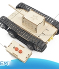 Bộ lắp ráp xe tăng gỗ điều khiển từ xa