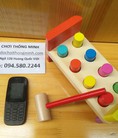 Búa cọc sắc màu bằng gỗ cho bé