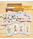 Bộ ghép chữ Tiếng Việt có hộp bằng gỗ