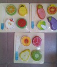 Khay cắt hoa quả gỗ dành cho bé