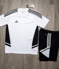 Bộ thể thao nam cổ tròn giá xuất dư xưởng 2022 set gồm áo phông tshirt kèm quần sooc
