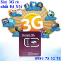 Sim 3G rẻ nhất Hà Nội. Cài đặt và giao hàng miễn phí tận nơi