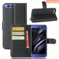 Bao da Xiaomi Mi 6 LT Flip Wallet dạng ví đa năng, khung mềm Dán lưng Carbon