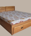 Hình ảnh: Giường hộp gỗ sồi tự nhiện KT270