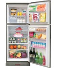 Hình ảnh: Phân phối tủ lạnh Sanyo 180L SR U185PN màu thép không gỉ ngăn đá trên