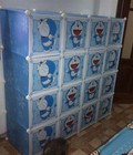 Hình ảnh: Tủ nhựa đa năng đựng quần áo hình Đô rê mon