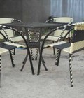 Hình ảnh: Sale  bàn ghế nhựa giả mây rẻ nhất