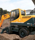 Hình ảnh: Bán máy xúc bánh lốp mini hiệu hyundai dùng để đào ao, xúc rác