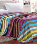 Hình ảnh: chăn carvenparis 1 lớp kẻ cầu vồng 1,6kg