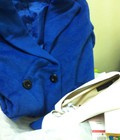 Hình ảnh: Áo xanh coban lông ngắn cho người đẹp dáng chuẩn đây