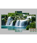 Hình ảnh: Tranh bộ ghép 5 tấm thác nước DH584A (kích thước 200x120cm)