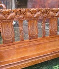 Hình ảnh: Bộ bàn ghế gỗ hương cá chép 6 món, cột 12