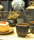 Hình ảnh: bộ trà men nâu gốm 