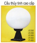 Hình ảnh: Đèn cầu tròn thủy tinh gắn cổng , đèn cầu nhựa gắn trụ cổng
