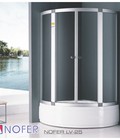 Hình ảnh:  Phòng tắm vách kính Nofer LV-25 (Đế ngọc trai)