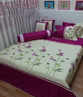 Hình ảnh: Chăn ga gối chần bông chất liệu satin ST01