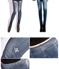 Hình ảnh: Quần legging nữ dáng dài, giả jeans cá tính, phong cách Hàn Quốc