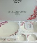 Hình ảnh: Bộ bát đĩa hoa đào Nhật Bản quà tặng Sony 260k/bộ