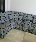 Hình ảnh: Thanh Lý Bộ Sofa Góc Bọc Vải Caro Cũ Giá Rẻ