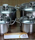 Hình ảnh: Bộ 4 nồi Fivestar Vung kính