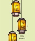 Hình ảnh: Bán đèn thả gỗ da dê cao cấp , đèn thả bàn ăn , đèn thả sân