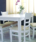 Hình ảnh: Bàn ăn trắng gỗ hiện đại, sang trọng giá rẻ
