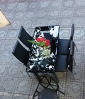 Hình ảnh: Bàn ăn kính cường lực màu trắng, đen, đỏ 4 ghế,6 ghế giá rẻ