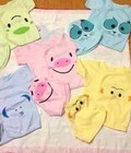 Hình ảnh: Bán buôn bán lẻ Bộ quần áo cotton hình thú ngộ nghĩnh cho bé đẹp mê ly 55k/bộ