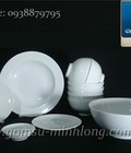 Hình ảnh: Bộ Bàn Ăn Sứ Minh Long Daisy Trắng 22sp