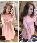Hình ảnh: Váy hồng vai thuyền cực xinh y ảnh 350k