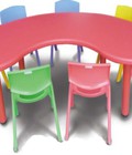 Hình ảnh: Bàn ghế trẻ em cao cấp hình bán nguyệt