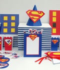 Hình ảnh: Set Phụ Kiện Trang Trí Tiệc Sinh Nhật chủ đề Siêu Nhân, Batman, Spider man,...