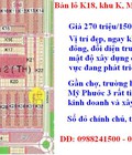 Hình ảnh: Bán gấp lô K18, khu K, Mỹ Phước 3 giá 270 triệu/150m2, tiện kinh doanh và đầu tư