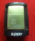 Hình ảnh: Zippo Solid Brass USS Tầu Chiến Chu Niên 1990