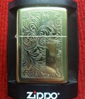 Hình ảnh: Zippo Solid Brass Venetian / 1995 / Cũ Gần Như Mới