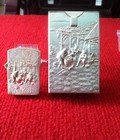 Hình ảnh: Zippo Đồng Khối Mạ Bạc 1938 cổ cũ