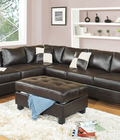 Hình ảnh: Sofa L + ottoman + 2 gối ( PU)