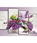 Hình ảnh: Tranh bộ bình hoa DH623A (kích thước 120x80cm)   